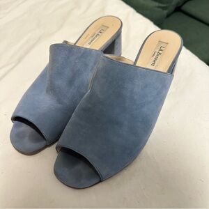 LK Bennett blue mules